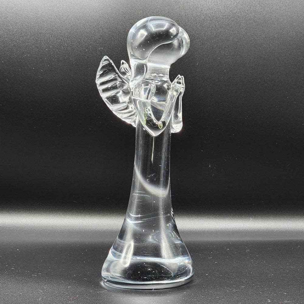 Vintage Art Glass Angel Figure Handcrafted Signed Lyn78 Holiday Decor - Picture 16 of 16